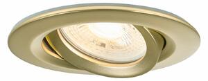 PAULMANN Vestavné svítidlo Nova Plus IP65 kruhové 93mm 30° GU5,3 / GU10 max. 35W 230/12V zlatá mat