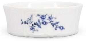 Bílá/modrá porcelánová miska 410 ml Retro – BonBistro