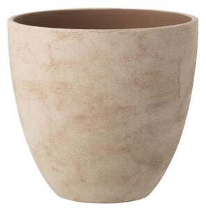 Béžový keramický obal na květináč Larigge L - Ø 30*29 cm - J-Line by Jolipa