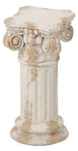 Béžový antik dekorační sloup pod květiny Antiqou French - 19*19*40 cm - J-Line by Jolipa