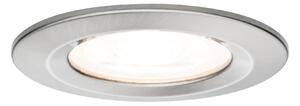 Paulmann 93633 Premium LED Nova, zápustná bodovka 1x max35W GU10, kartáčovaný kov, prům. 7,8cm, IP20