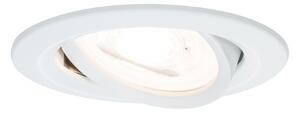 Paulmann 93466 LED Nova round, kulatá bodovka v bílé úpravě, 1x6,5W LED 2700K GU10, 3 krokové stmívání, prům.8,4cm