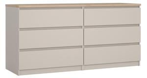 Krémová komoda 154x76x50 cm Naia – Tvilum
