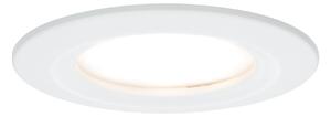 Paulmann 93869 Premium LED Slim Coin Satin, zápustná bodovka 1x6,8W LED 2700K stmívatelná, matná bílá, prům. 7,8cm, IP44