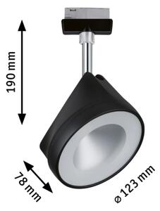 Paulmann 96942 Arena, spot pro Urail system, 15W LED 4000K stmívatelné, matná černá/chrom