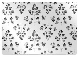 Podložka pod kancelářskou židli Black and white pattern