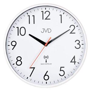 JVD Nástěnné přehledné rádiem řízené hodiny s plynulým chodem JVD RH502.3 (netikající plynulý chod)