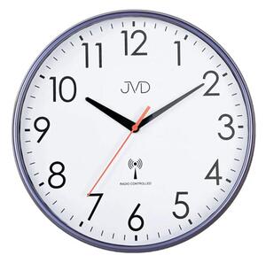 JVD Nástěnné rádiem řízené hodiny s plynulým chodem JVD RH502.2
