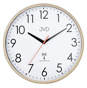 JVD Nástěnné rádiem řízené hodiny s plynulým chodem JVD RH502.1