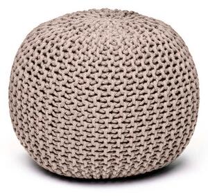Šedohnědý sedací puf Bonami Essentials Jagger
