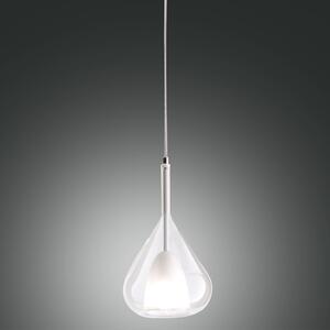Fabas 3481-40-241 Lila, závěsné svítidlo z čirého skla, 1x40W E27, průměr 20cm