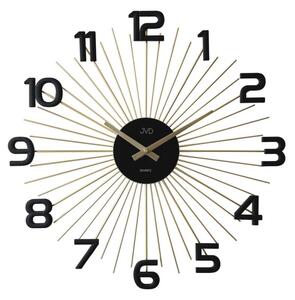 JVD Designové kovové černé paprskovité hodiny JVD HT121.1 ( )