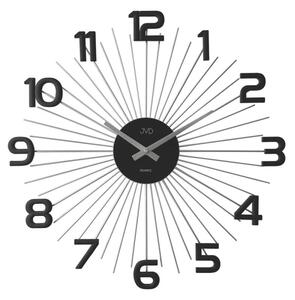 JVD Designové kovové černé paprskovité hodiny JVD HT121.2