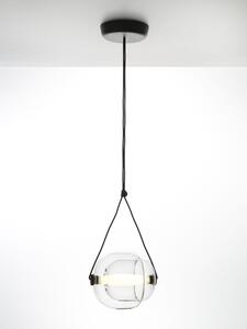 Brokis PC00937_001 Capsula, závěsné svítidlo s čirým vnějším a čirým sklem uvnitř, 15W LED 2700K, šířka 29,5cm