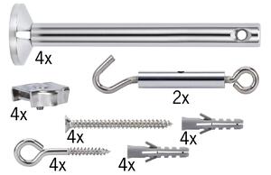 Paulmann 17834 set pro ukotvení a napnutí lankového systému 12V + 4 ks stojen