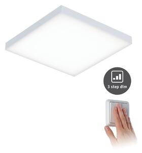 Paulmann 79820 Velora, subtilní stropní LED panel bez rámečku, 13W LED 3000K tříkrokové stmívání, 22,5x22,5cm