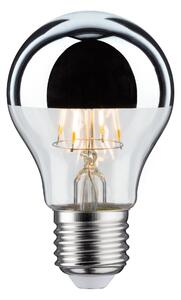 Paulmann 28669 LED žárovka se stříbrným vrchlíkem, 4,8W LED 2700K E27, výška 10,6cm