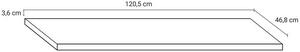 EBS Desk Umyvadlová deska 120 cm, dub kronberg DESKD120DK