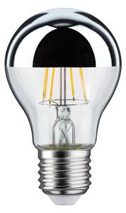 Paulmann 28670 LED žárovka se stříbrným vrchlíkem, 6,5W LED 2700K E27, výška 10,6cm