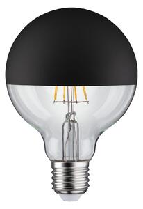 Paulmann 28676 LED žárovka s matně černým vrchlíkem G95, 6,5W LED 2700K E27 stmívatelná, výška 13,8cm