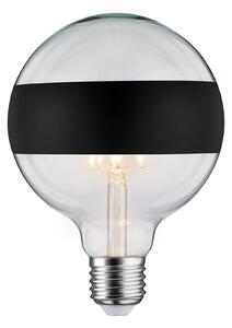Paulmann 28682 LED žárovka s černým pruhem, 6,5W LED 2700K E27 stmívatelná, výška 17,4 cm