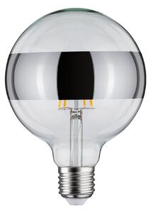 Paulmann 28681 LED žárovka se stříbrným pruhem, 6,5W LED 2700K E27 stmívatelná, výška 17,4 cm