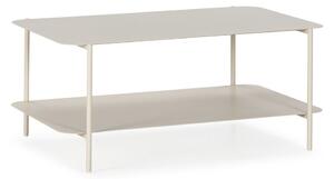 Krémový kovový konferenční stolek 58x90 cm Beatrix – MOME