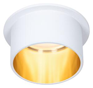 Paulmann 93380 LED Gil, bodovka v bílo-zlaté úpravě, 1x6,5W LED 2700K tříkrokové stmívání, prům. 6,8cm, IP44