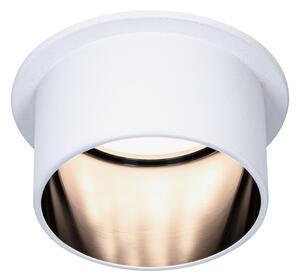Paulmann 93376 LED Gil, bodovka v bílo-černé úpravě, 1x6,5W LED 2700K tříkrokové stmívání, prům. 6,8cm, IP44