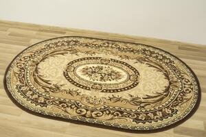Makro Abra Oválný koberec GOLD 042/12A krémový Rozměr: 200x400 cm