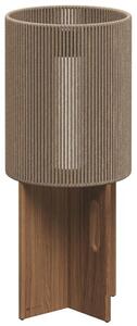Gloster Venkovní lampa solární/LED Ambient Compass vel. L, Gloster, 29x69 cm, teak/umělý ratan Umber (tmavý), vč. dálkového ovládání