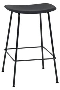 Muuto Barová stolička Fiber Stool 65cm Tube Base, black