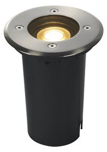 SLV 227680 Solasto 120, venkovní zapuštěné podlahové svítidlo, 1x GU10 max 6W, nerez, průměr 12cm, IP67