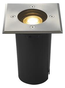 SLV 227684 Solasto 120, venkovní zapuštěné podlahové svítidlo, 1x GU10 max 6W, nerez, rozměr 12x12 cm, IP67