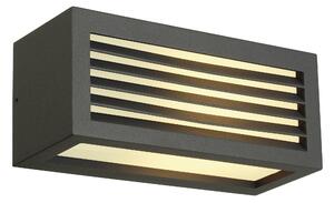 SLV 232495 Box_L, venkovní nástěnné svítidlo antracit, 1xE27 max.18W, šířka 25cm, IP54