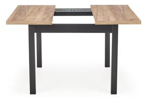 Rozkládací jídelní stůl 90-125 cm Tango (černá) (pro 4 osoby)