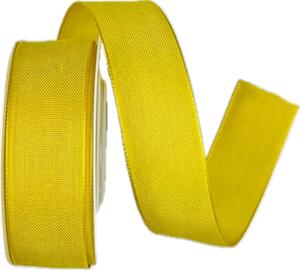 Bavlněná stuha CHANCE – Yellow Sun žlutá 25mm x 3m (6,-Kč/m)