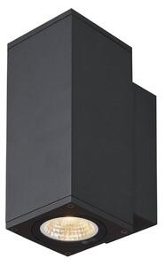 SLV 1003418 Enola Square Up/Down S, venkovní nástěnné svítidlo, LED 7W 3000/4000K, antracit, výška 18cm, IP65