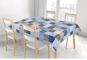 Bellatex Ubrus Adéla Patchwork modrá, 100 x 100 cm