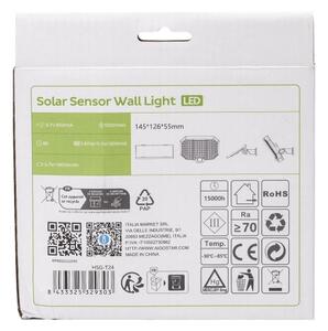 Aigostar - LED Solární svítidlo se senzorem pohybu LED/2,4W/3,7V IP65