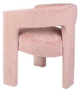 Chlupatá židle růžová
