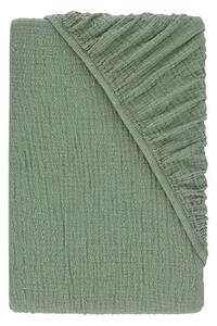 Livarno® Mušelínové napínací prostěradlo, 140-160 x 200 cm (zelená) (100409305004)