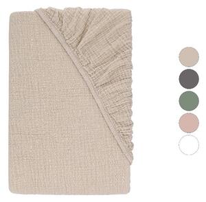 Livarno® Mušelínové napínací prostěradlo, 140-160 x 200 cm (100409305)