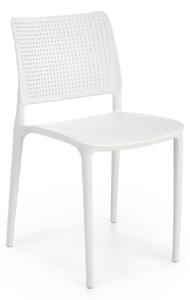 Bílá plastová židle K514