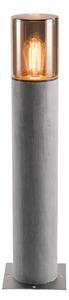 SLV 1000666 Lisenne Pole 70, sloupkové svítidlo z čediče a skla, 1x E27, výška 70cm, IP54