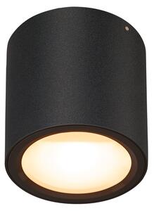 SLV 1004666 Oculus, černé stropní svítidlo LED 10,5W 2000-3000K, průměr 9cm