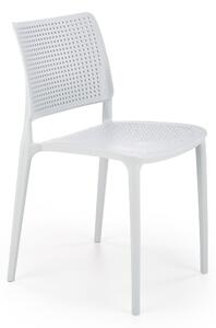 Světle modrá plastová židle K514