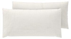 Livarno® Mušelínový potah na polštář pro spánek na boku, 40 x 80 cm, 2 kusy (bílá) (100408827005)