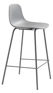 Šedá plastová barová židle (výška sedáku 67,5 cm) Whitby – Unique Furniture