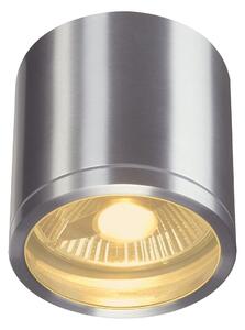 SLV 1000332 Rox, venkovní stropní svítidlo,1x GU10 ES111 max 75W, kartáčovaný hliník, průměr 12,5cm, IP44